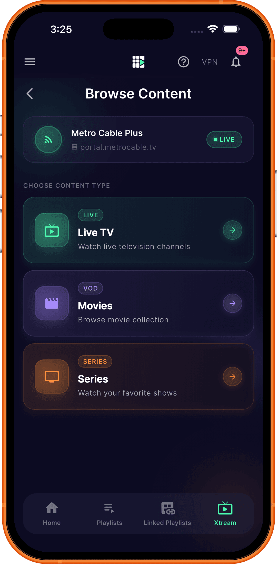 GridStreamr app screenshot